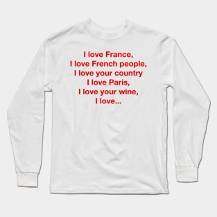 I love France Long Sleeve T-Shirt